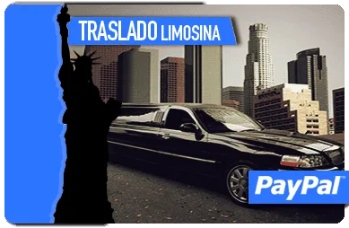 alt="Limosina blanca de lujo para un tour privado y exclusivo por la ciudad de Nueva York."