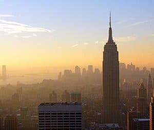 Empire State Building at sunset, tour por Nueva York con Reals Tours NYC.